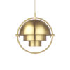 Multi-Lite Taklampe Shiny Brass