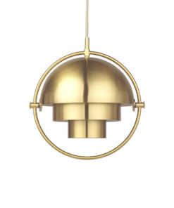 Multi-Lite Taklampe Shiny Brass