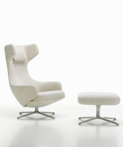 Grand Repos Lenestol & Ottoman Nubia/Chrome Base