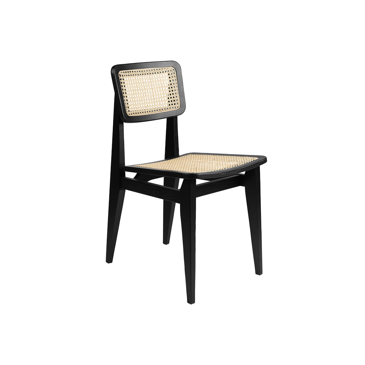 C-Chair French Cane/Black Stained Oak