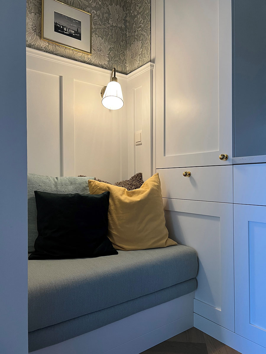 Lesekrok hos prosjektkundene Anne og Morten