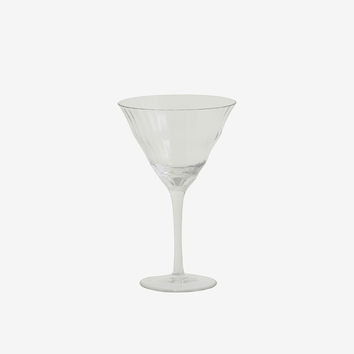 Cocktailglass i gjennomsiktig glass