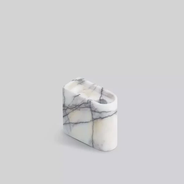Monolith Lysestake Low Mixed White Marble