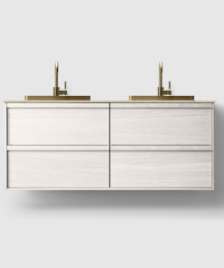 H2/140 Kommode m/Norrvange Beige & Brass Servant
