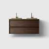 H2/120 Kommode m/Norrvange Light Grey & Brass Servant