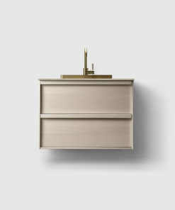 H2/80 Kommode m/Norrvange Light Grey & Brass Servant