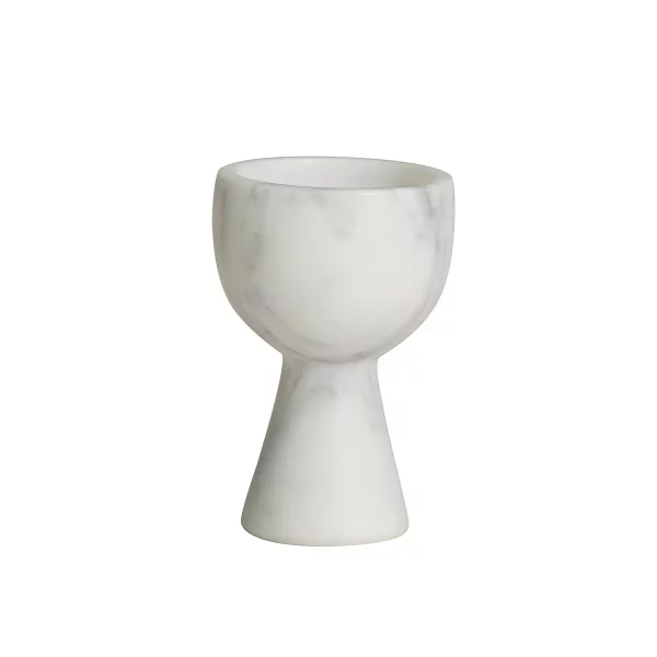 Eggeglass Isop Hvit Marmor