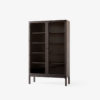 Vitrineskap Trace Dobbel Dark Stained Oak
