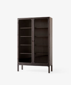 Vitrineskap Trace Dobbel Dark Stained Oak