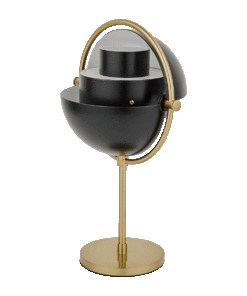 Multi-Lite Oppladbar Bordlampe Brass/Matt Black