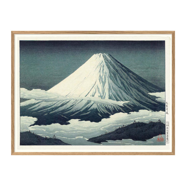 Poster m/ramme - Mount Fuji 100x140cm