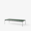 Sett Sofabord LN12 Dark Chrome/Verde Guatemala Marmor
