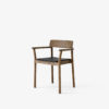 Betty Spisestol TK11 Smoked Oak/Black Silk Leather