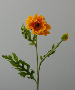 Kunstig Blomst Poppy Large Oransje