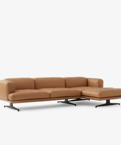 Inland Sofa m/Chaise Lounge AV42 Noble Leather Cognac