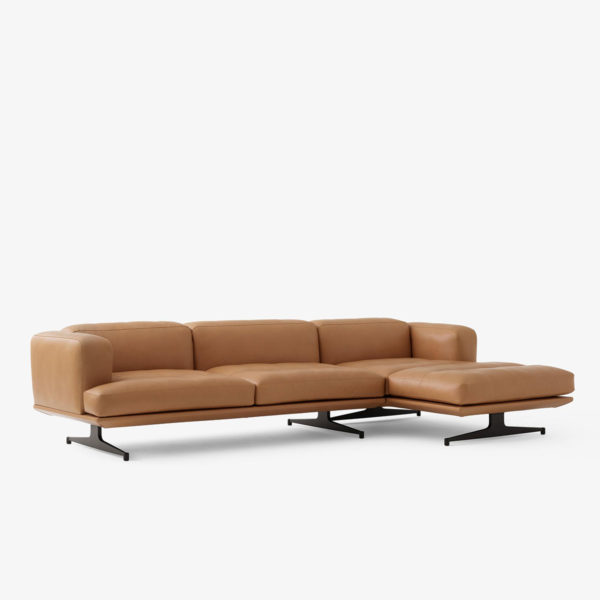 Inland Sofa m/Chaise Lounge AV42 Noble Leather Cognac