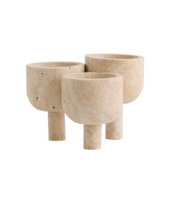 Roca Potte/Skål Travertine