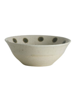 Grainy Dot Frokostskål Sand/Grønn