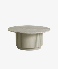 Sofabord Erie Lys Marmor Ø90