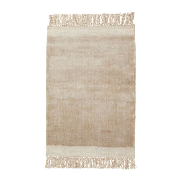 Gulvteppe Filuca Shiny Beige m/frynser 160x240cm