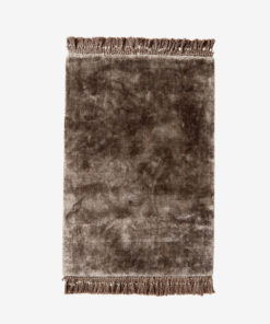 Gulvteppe Noble Varm Grå m/frynser 160x240cm