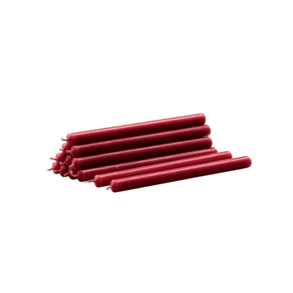 Stearinlys STOFF Nagel Bordeaux 12pk