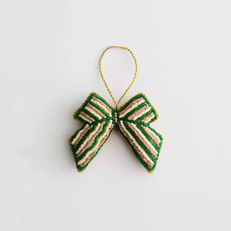Julepynt Green Bow