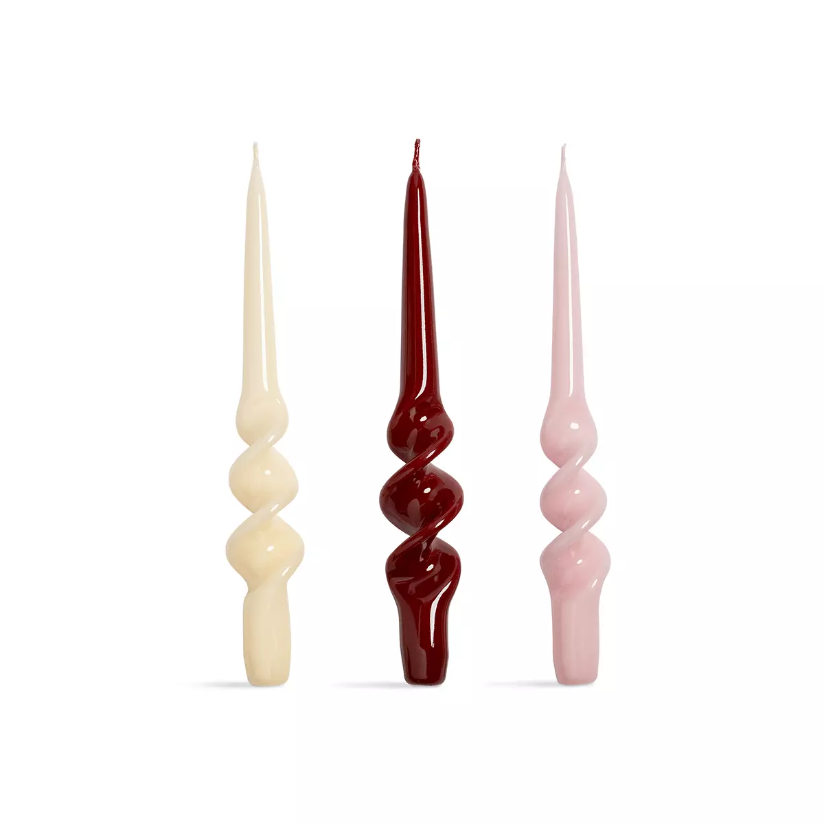 Stearinlys 3PK Alpha Rød