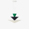 Gio LN15 Taklampe Signal Green, Deep Blue & Ecru White