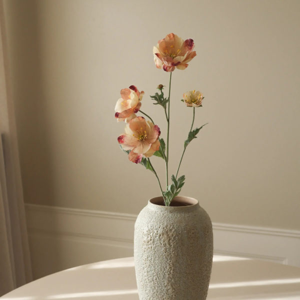 Kunstig Blomst Rose Four Heads Poppy