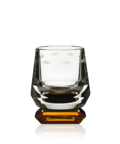 Whimsy Whisky Glass 2pk Amber/Black/Clear