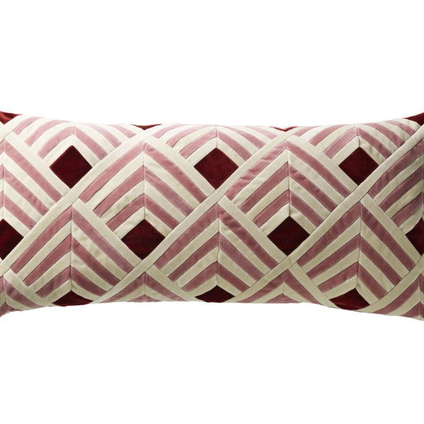 40x80 Tallulah Dusty White/Old Rose/Wine Pute
