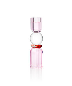 Memphis Clear/Red/Rose Telyseholder