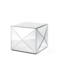 Envelope Side Table Sølv