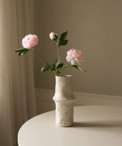 Kunstig Blomst Peony Pink