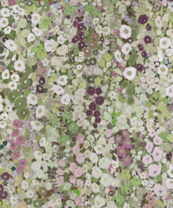 Tapet Hollyhocks Meado