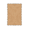 Gulvteppe Scallop Jute Misty Blue 250x350