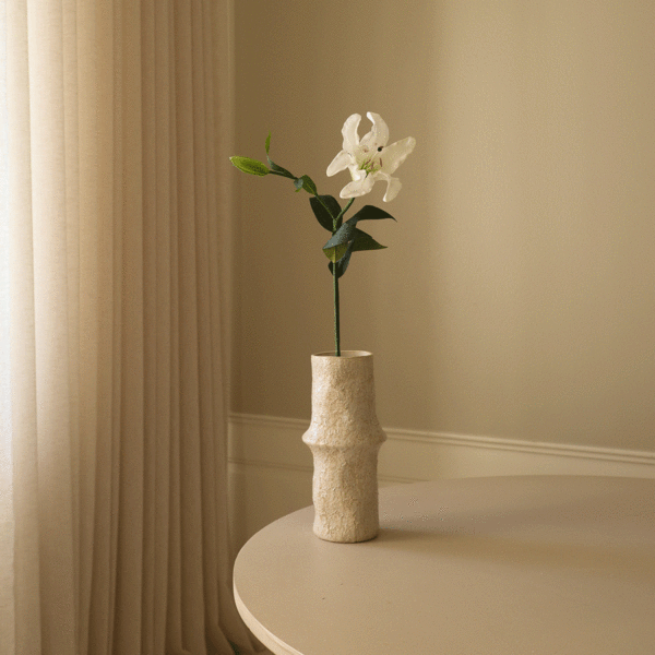 Kunstiig Blomst Lily White