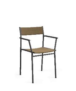 Vev Spisestol m/armlener Black/Brown