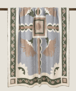 Pledd Triumph Green Wool 150x190