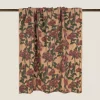 Pledd Old Flower Burgundy 150x190