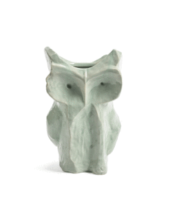 Vase Owl L Light Blue After Midnight