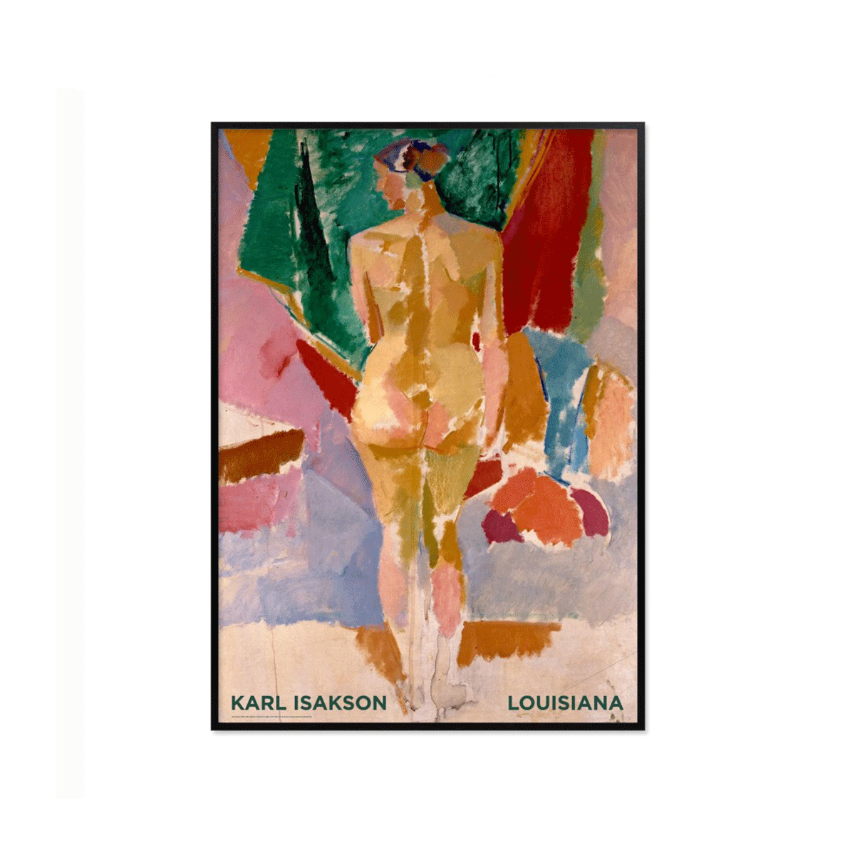 Poster m/Ramme Standing Model Seen From Behind - 59,4x84