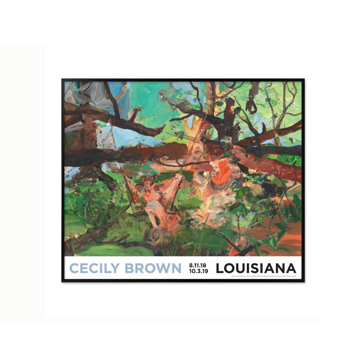 Poster m/Ramme Girl on a Swing 86x72