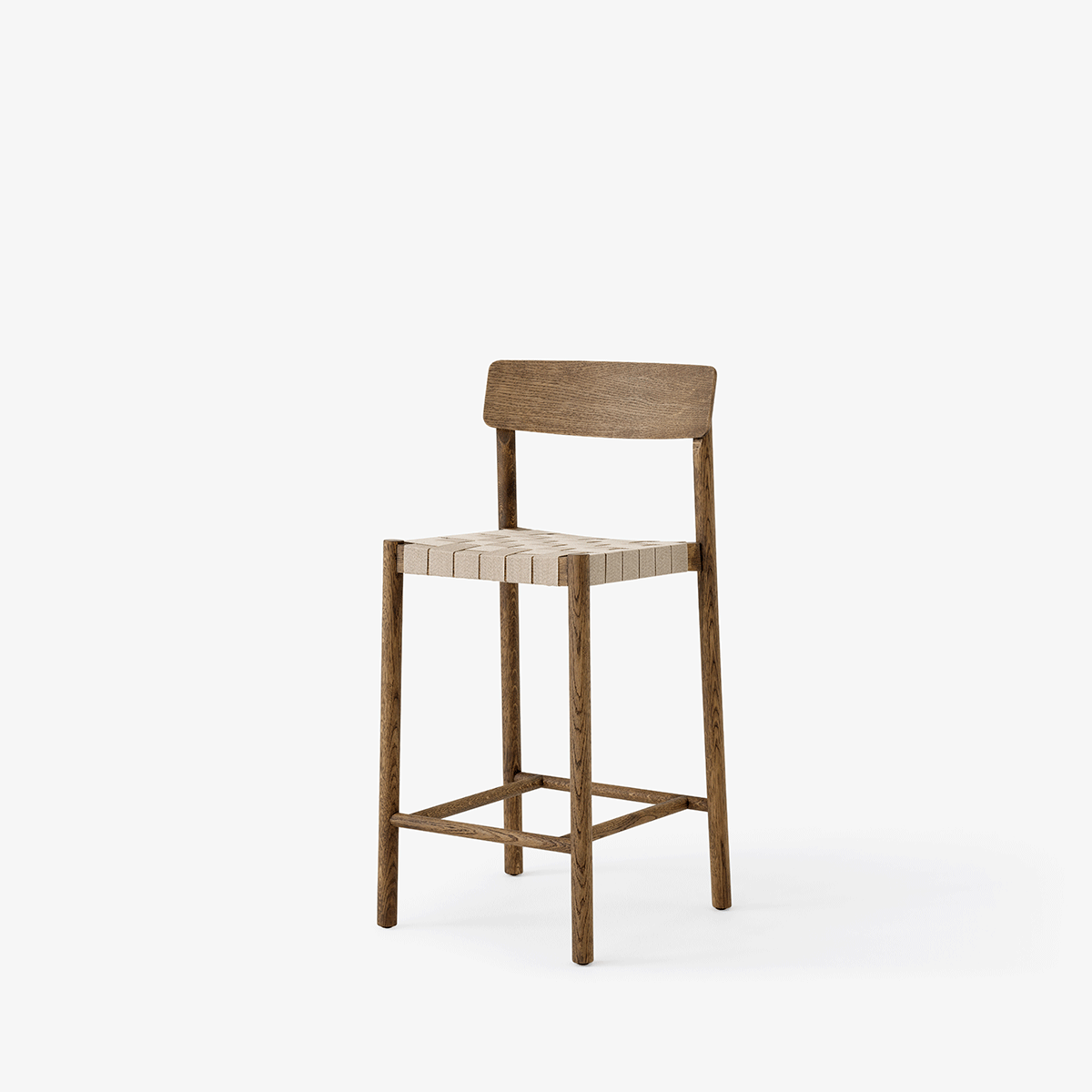 Betty TK12 Barstol Smoked Oak/Natural Webbing