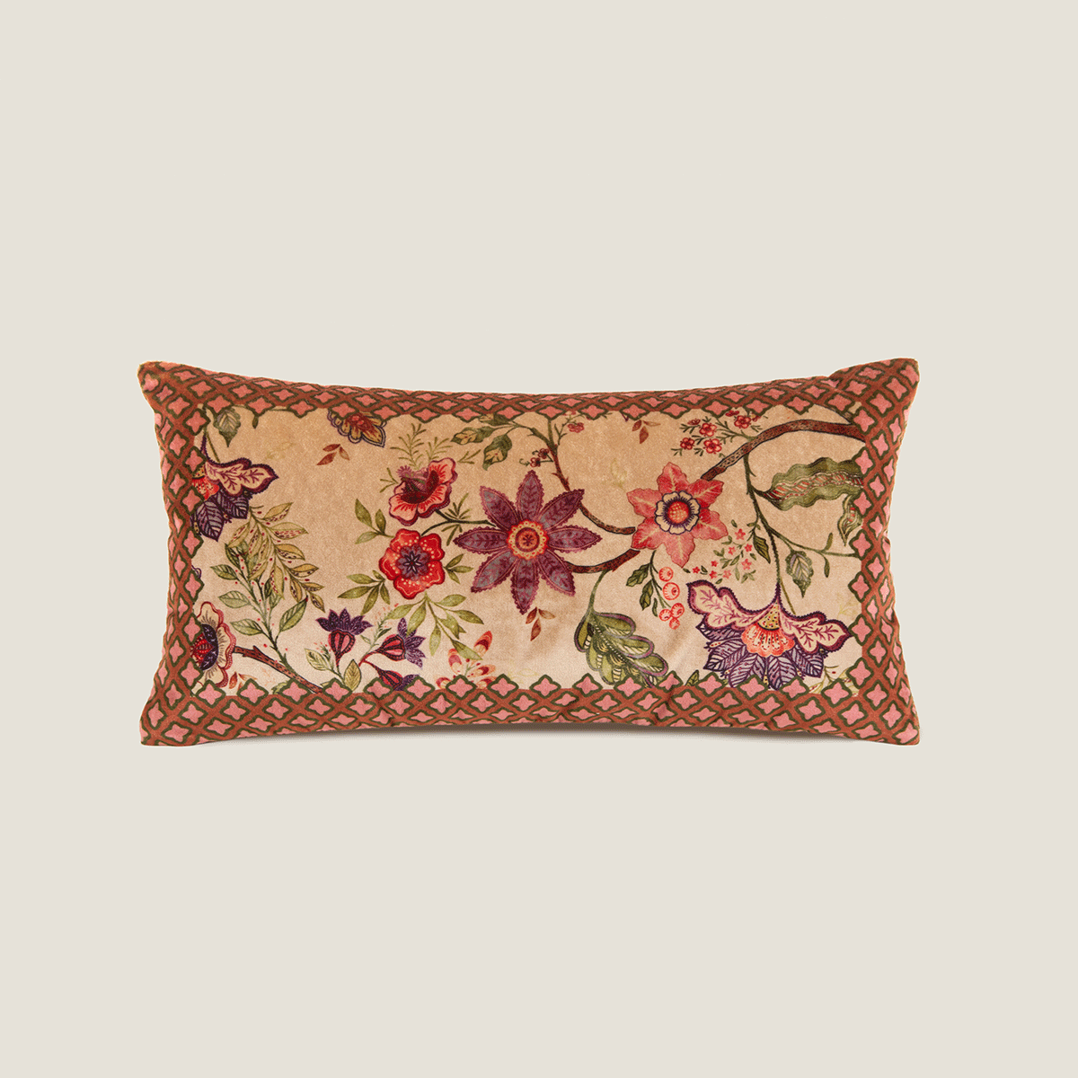 Pute Floral Beige 30x60 cm