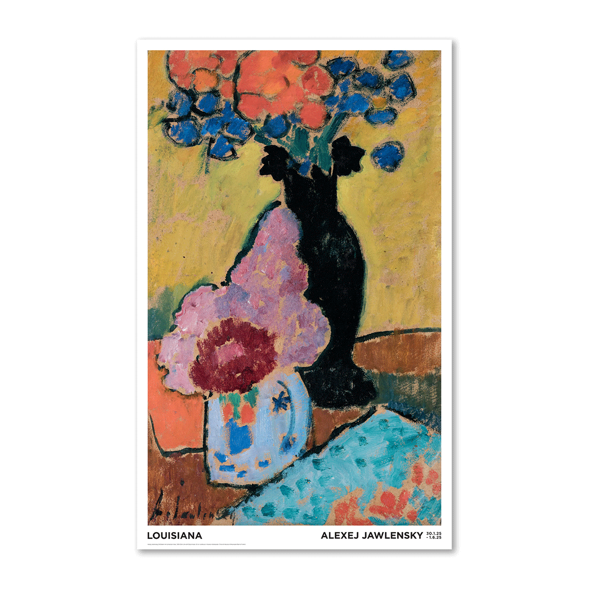 Poster Alexej Jawlensky - Still Life with Black Vase (1909). Museum Wiesbaden