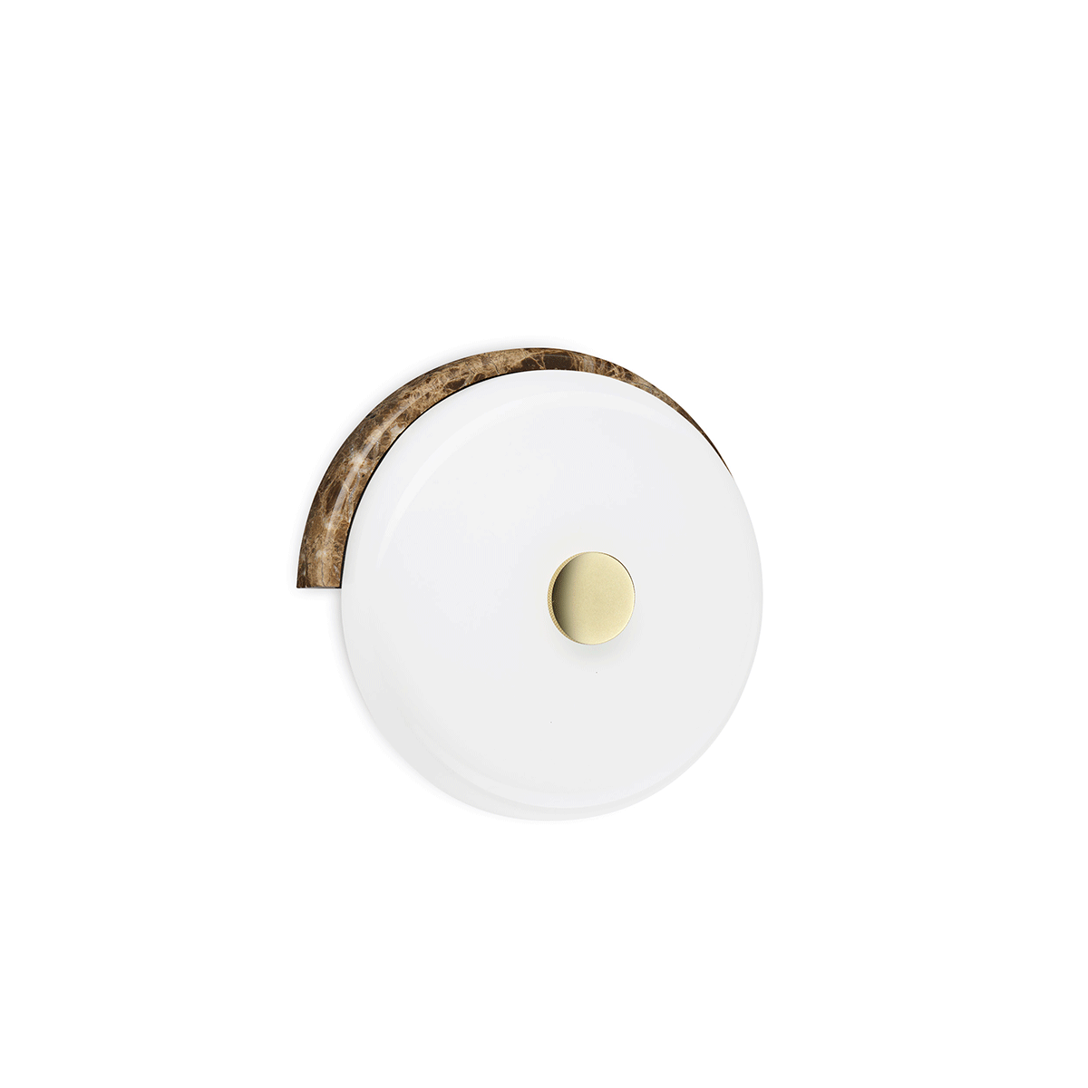 Trip Vegglampe Dark Emperador/Opal Glossy