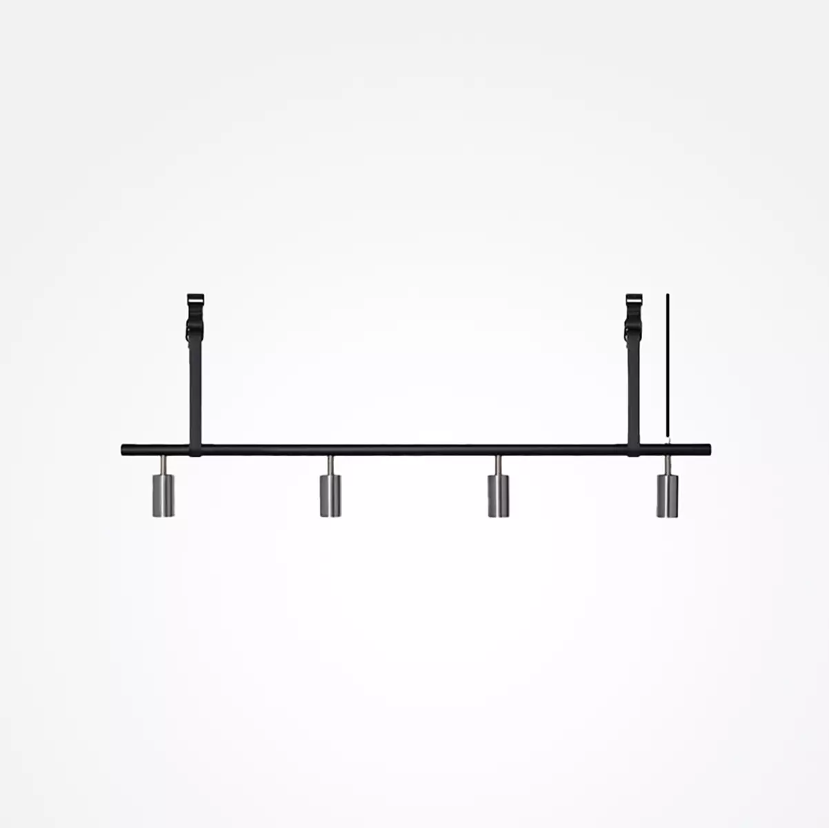 Long John Taklampe 4 Sort/Stål