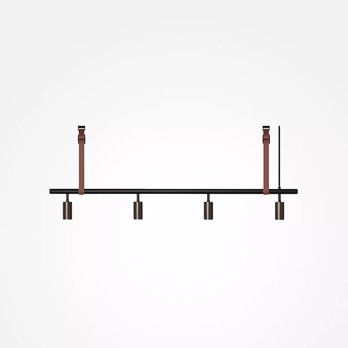 Long John Taklampe 4 Sort/Bronse